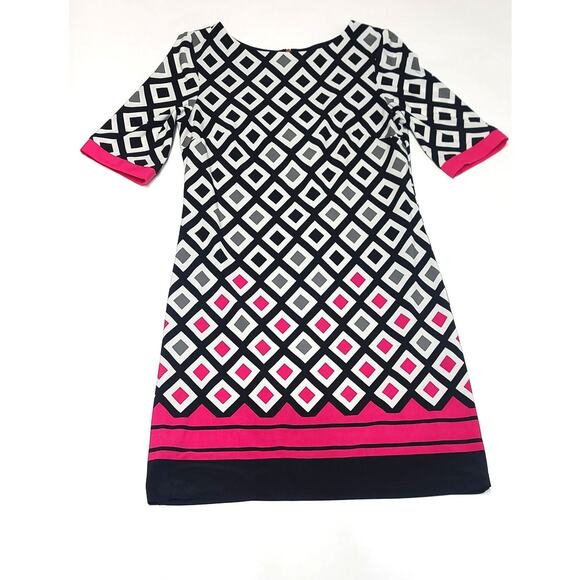 Eliza J geometric shift dress women's size 6 - Picture 3 of 8